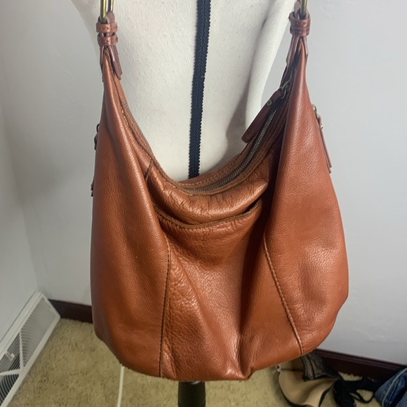 American Leather Company Carmel Color Shoulder Bag MCB6835K - Picture 8 of 14